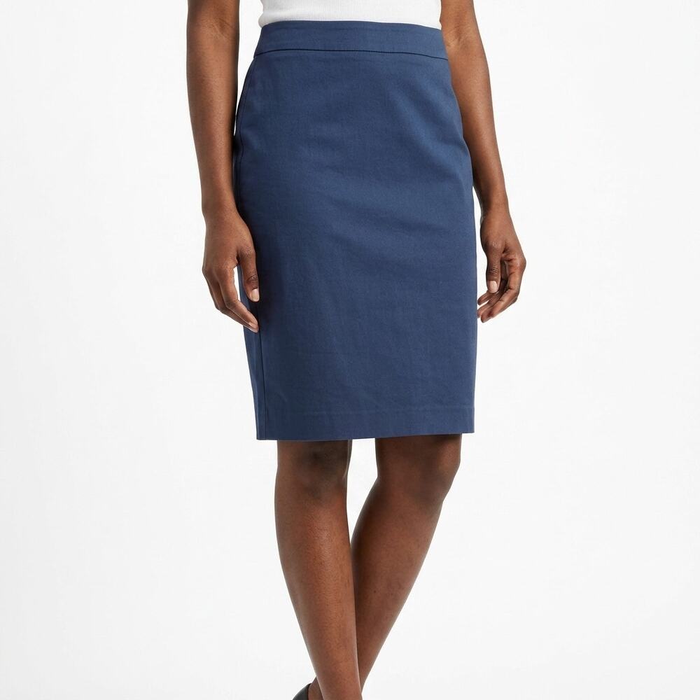 PATRIZIA PEPE Blue Pencil Knee Length Skirt Women Size 46